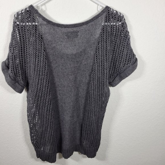 American Eagle Outfitters M Women woven crochet short sleeves - Picture 7 of 7